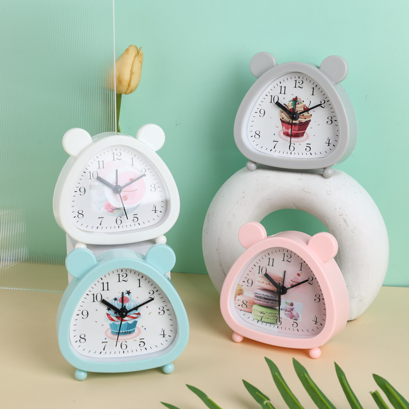 Cute Cartoon Quartz Clock Bear Alarm Clock