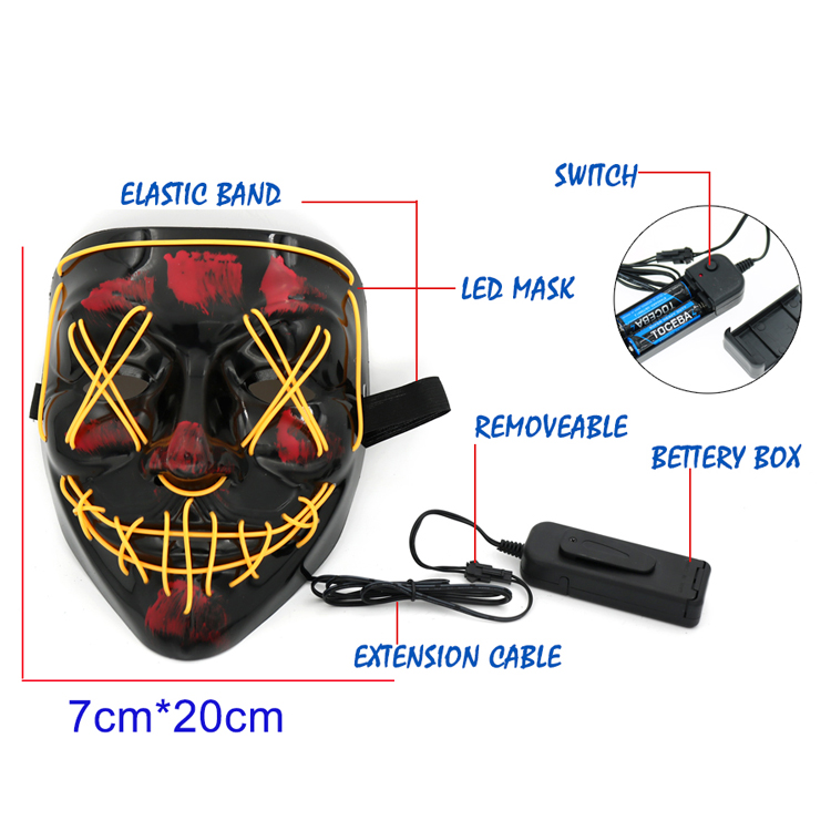Halloween LED Party Mask